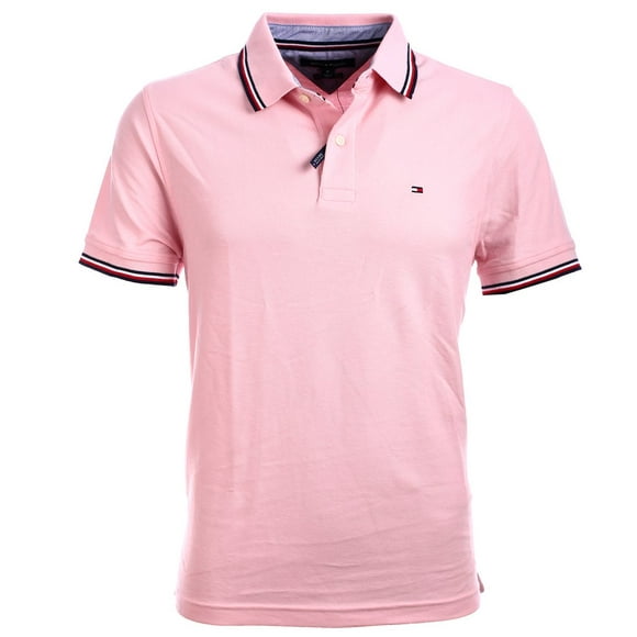 Polo Tommy Hilfiger con cuello a rayas para hombre, talla L