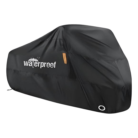 Funda De Bicicleta Y Moto Con Elásticos Y Correa Impermeable - Negro