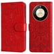 thumbnail image 1 of Funda tipo cartera FOXDOCK para Honor X50 Pro , diseño girasol en relieve, cuero PU, cierre magnético, soporte y tarjetero, 1 of 5