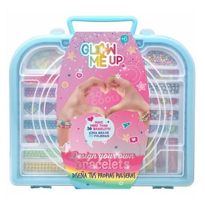 Glow Me Up - Estuche Para Hacer Pulseras Con Mostacillas Y Accesorios