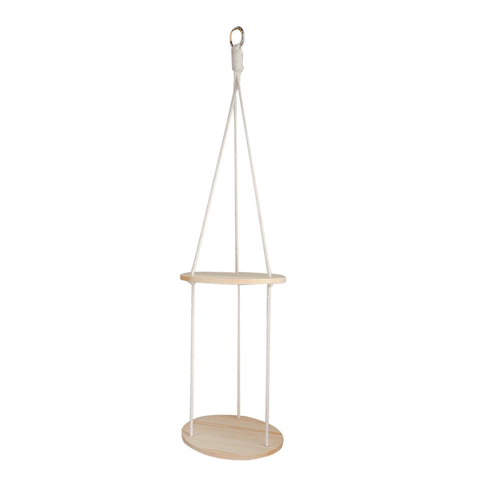 Magideal - Estante Para Maceta Colgante, Soporte Decorativo Para Maceta, Decoración Del Hogar De Madera, Estante Para Maceta De Techo Para Patio, Ventana Al Aire