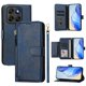 thumbnail image 2 of Funda Billetera Cremallera para Motorola Moto G67 con Porta Tarjetas, Soporte y Correa Azul, 2 of 5
