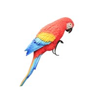 Ioensy - Estatuas De Jardín Pájaros Al Aire Libre Esculturas De Pájaros Realistas Para Césped Exterior Porche Rojo