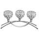 thumbnail image 4 of Portavelas De Cristal De Lujo Para Centro De Mesa De Comedor De Banquete Plateado, 4 of 5