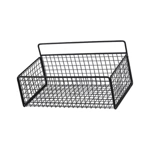 Magideal - Cesta Colgante De Alambre, Cesta Colgante De Pared, Para Almacenamiento, Organizador De Pared Colgante Para Sala De Manualidades, Cocina, Hogar Y Baño M Negro