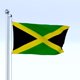 thumbnail image 2 of Bandera Boolavard de Jamaica 90 x 150 cm impermeable, doble cara, 2 of 7