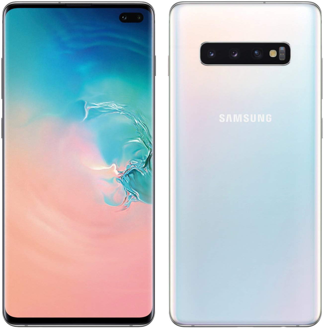 Samsung Galaxy S10+ Sm-G975F/Ds 128Gb+8Gb Doble Sim Fábrica Desbloqueada (Prism Blanco)