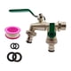thumbnail image 2 of Divisor De Manguera De Jardín De 2 Vías Con Conector De Manguera De Latón De Doble Salida Para Grifo De Agua, 2 of 5