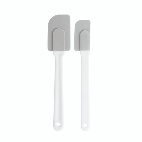 Set De Espátula Silicona Pastry 2 Piezas Gris - Blanco