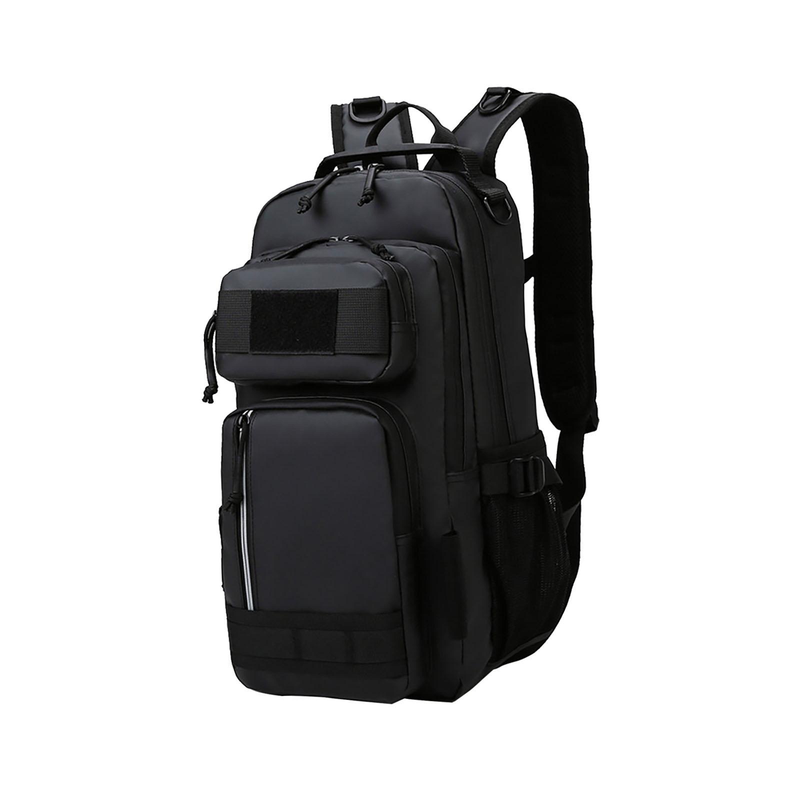 Magideal - Bolsa Para Equipo De Pesca, Cajas Para Equipo De Pesca, Mochila, Bolsa De Trekking, Mochila De Pesca, Bolsa Para Equipo De Pesca Para Camping, Viajes, Negro