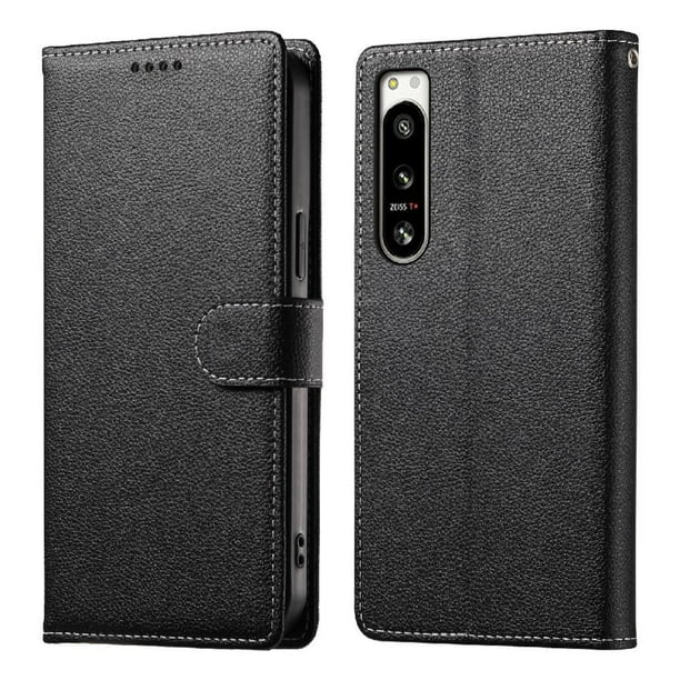 Funda para FOXDOCK Sony Xperia 5 IV– Cuero Premium, 3 ranuras para tarjetas, Protección contra impactos