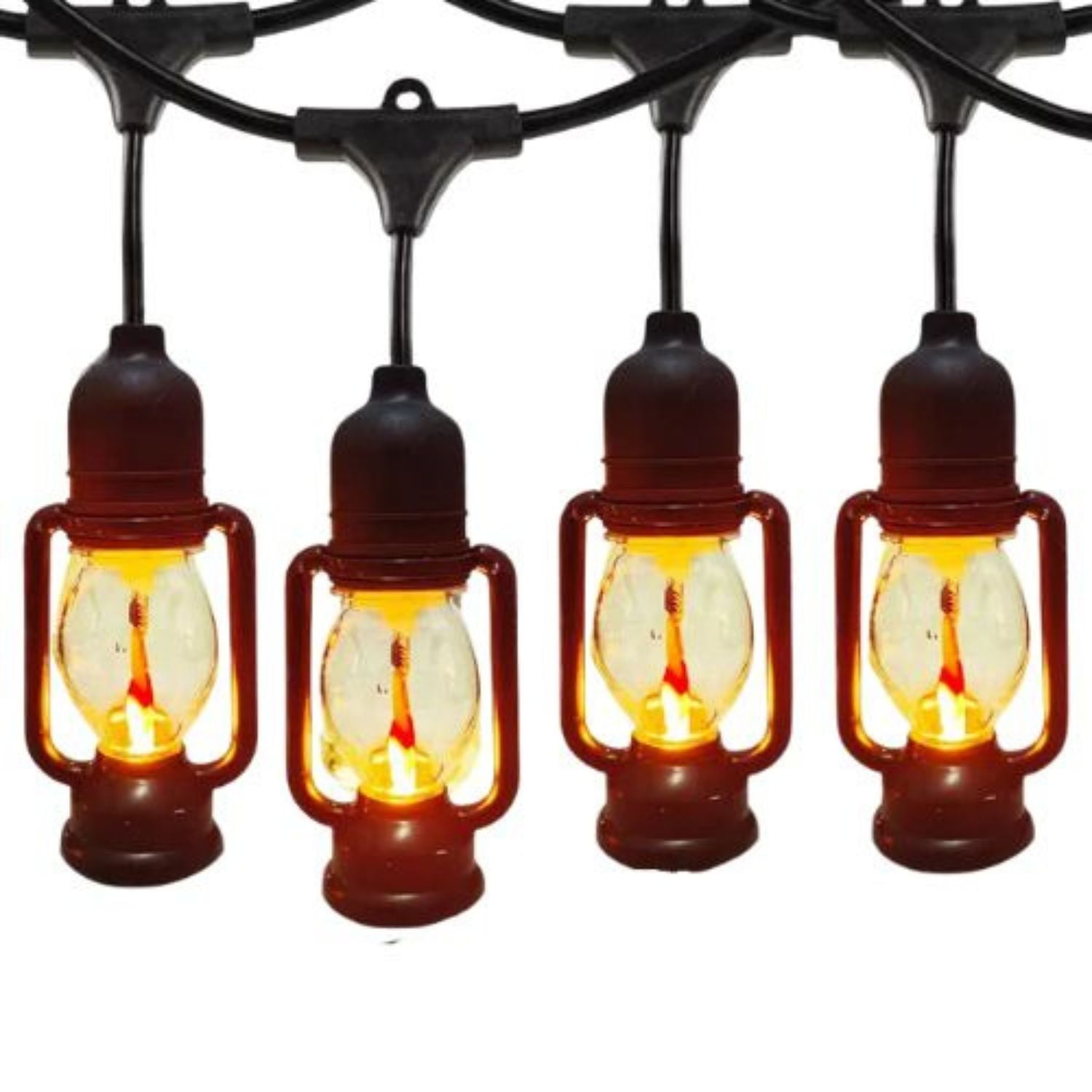 Disparo - Luces Guirnalda 10 Lampara Farol Llama Led Calida 5 Mts