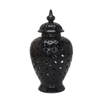 Bothyi - Floreros De Cerámica Almacenamiento Dormitorio Fiesta Organizador Porcelana Ginger Jar 37Cmx29Cm