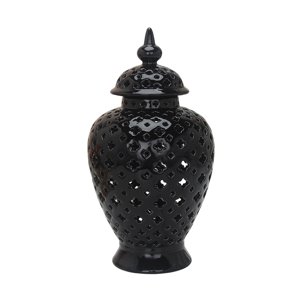 Bothyi - Floreros De Cerámica Almacenamiento Dormitorio Fiesta Organizador Porcelana Ginger Jar 37Cmx29Cm