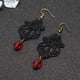 thumbnail image 5 of Conjunto de collar y pendientes de encaje negro - Gargantilla con colgante de lolita gótica, accesorio para bodas, cumpleaños y Navidad., 5 of 6