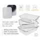thumbnail image 2 of Recipientes de aluminio para alimentos Spare Essentials, paquete de 55 con tapas, 2 of 4