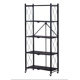 thumbnail image 1 of Estante Plegable Multiusos de Metal Negro con Ruedas de 160 cm de Alto, 1 of 8