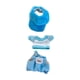 thumbnail image 1 of 3 Piezas De Camisetas Y Pantalones De Peluche Con Gorra, Disfraces De Moda Para Muñecos De Peluche, Color Azul Con Gorra, 1 of 3