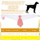 thumbnail image 2 of Collar de Perro con Pajarita Uxcell, Pajarita de Esmoquin Lindo con Collar Blanco Ajustable Hecho a Mano Formal Corbata para Gatos Mascotas (Rojo y Blanco, L), para Cachorros Medianos/Niños Gatos/Boda, 2 of 7