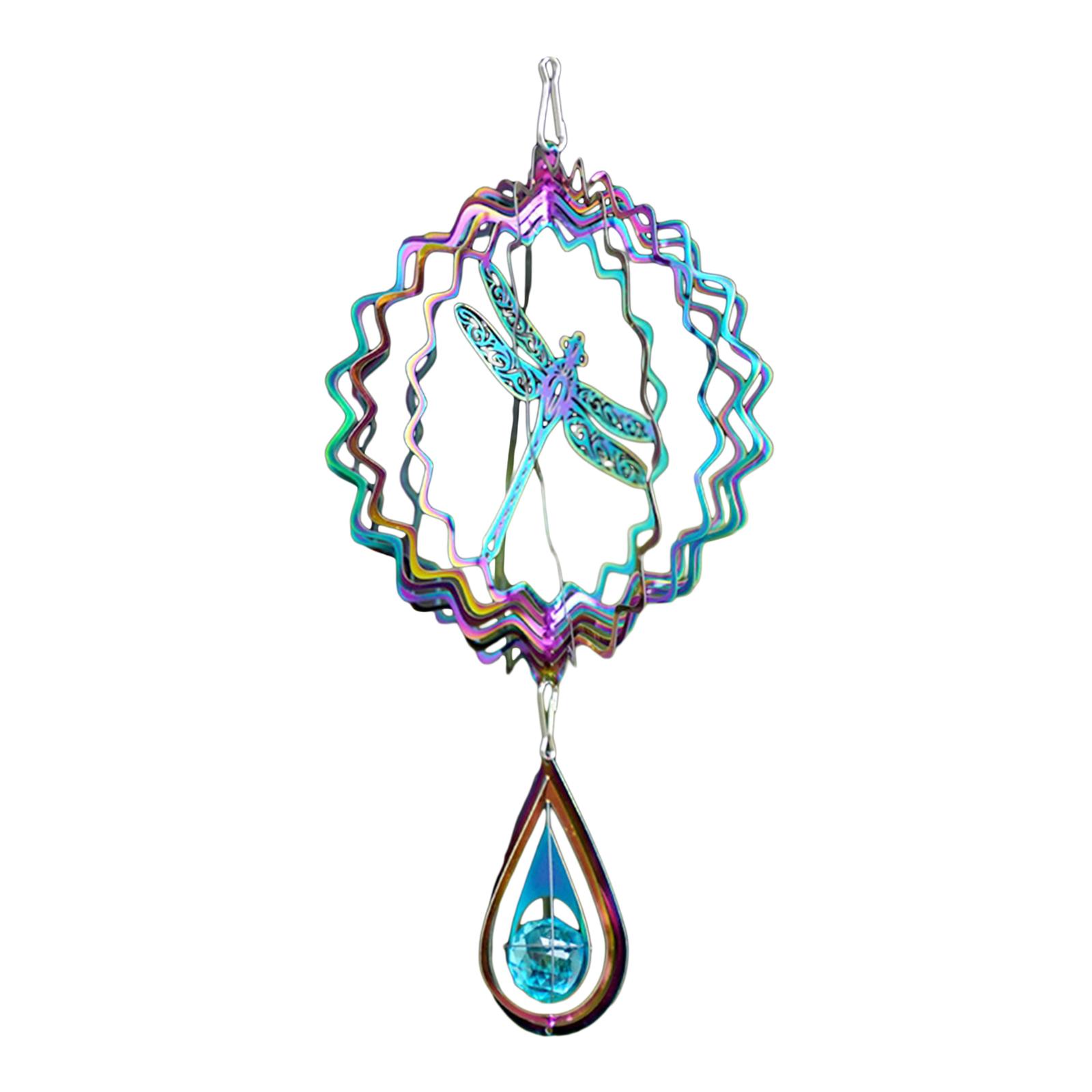 Magideal - Campana De Viento 3D Para Decoración De Jardín, Atrapavientos Resistente A La Intemperie, Escultura Colgante Para Exterior, Balcón, Habitación, Granja Libélula