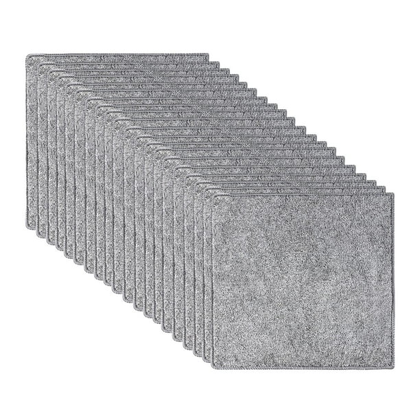 Trapo lavable reutilizable, toalla para platos de cocina, paño de limpieza de vidrio portátil, trapo absorbente multiusos para limpieza de electrodomé 20 piezas