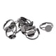 thumbnail image 1 of 20x Bases de anillo de placa redonda ajustable Gunmetal negro, 1 of 5