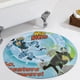 thumbnail image 5 of Kratts Salvajes Alfombra Redonda de Felpa Coral, Antideslizante, No Desprende Pelusas, Lavable y Duradera para Salón, Dormitorio y Habitación de Niños 60cm, 5 of 6
