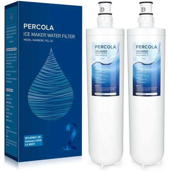 Filtro de agua PERCOLA Manitowoc Arctic Pure Ice Maker, paquete de 2