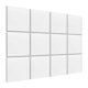 thumbnail image 4 of Paneles Acústicos De 12 Piezas, Paneles De Pared Insonorizados DIY Para El Hogar, Estudio, Dormitorio, Blanco, No Pegajoso, 4 of 5