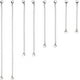 thumbnail image 1 of Juego de 8 extensores de collar y pulsera de acero inoxidable, 4 longitudes diferentes: 6 pulgadas, 4 pulgadas, 3 pulgadas y 2 pulgadas., 1 of 7