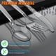 thumbnail image 3 of Juego de cubiertos desechables Dipoo 360 piezas: 120 tenedores, 120 cucharas, 120 cuchillos, 3 of 6