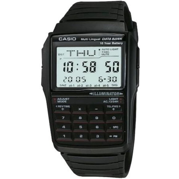 Reloj Vintage Dbc32 1a Data Bank Para Hombre Color Blanco Y Digital