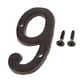 thumbnail image 3 of Placa De Se?al De Número De Puerta De Casa Antigua De Hierro Forjado DIY Dígito Letra Número 9, 3 of 5