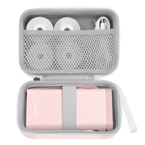 Estuche Nelko para Etiquetadora P21 Rosa 15x10x6 cm