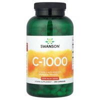 Swanson Vitamina C Con Rosa Mosqueta, 1000 Mg 250 Cápsulas