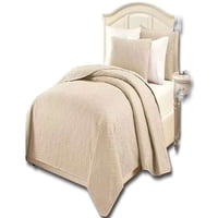 Alonso - Cobertor Colcha De Verano Quilt King Super King 250 Cm X 270 Cm Beige