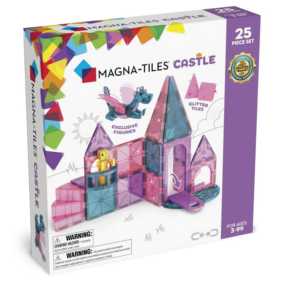 Set de construcción MAGNA-TILES Castle, magnético, 25 piezas, más de 3 años