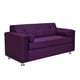 thumbnail image 2 of Sofa Vivo 3c Felpa 12 Morado, 2 of 5
