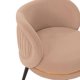thumbnail image 4 of Silla de comedor Manhattan Comfort Kaya moderna de terciopelo nude, 4 of 7