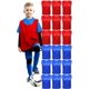 thumbnail image 1 of CAMISETA ATHLOVA Chalecos de entrenamiento 18 unidades Rojo y Azul, 1 of 6