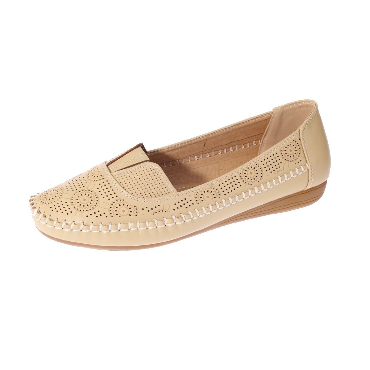 Vía Franca - Mocasín Beige Modelo Italiano