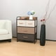 thumbnail image 2 of Cajonera Organizador Comoda 4 Cajones Metal Madera Tela, 2 of 7