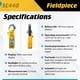 thumbnail image 3 of Pinza amperimétrica Fieldpiece SC440 True RMS con temperatura, 3 of 6