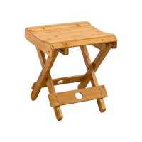 Ioensy - Taburete Plegable, Muebles, Taburete De Campamento, Silla De Pesca Para Acampar, Patio Trasero, Jardín, 28Cm X 28,5Cm X 31,5Cm