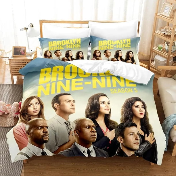 Tv Brooklyn Nine-Nine Bedding Set,Duvet Cover Comforter Bed Set Quilt Cover Pillowcase, Boys Girls Adults Bed Sheets