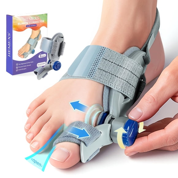 Corrector de juanetes HEMEXS 3D ajustable para mujeres y hombres