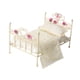 thumbnail image 1 of Cama De Casa De Muñecas A Escala 1/12, Cama De Hierro Tallado, Juego De Simulación, Cama Pequeña, Muebles Para Casa De Muñecas, Encaje Blanco, 1 of 3
