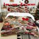 thumbnail image 1 of 3pcs Christmas Season Printed Bedding Set Soft Polyester Duvet Cover with 2 Pillowcases All Season Comfort, 1 of 5