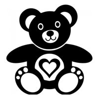 Rienda Libre Graphics - Decomural Teddy Bear Love Heart Ws-32828