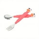 thumbnail image 3 of 1pc 304 Stainless Steel Kids Fork Spoon Set Cartoon Long Handle Fork Spoon Cute Silicone Kitchen Dining Children's Day Gift Christmas Gift, 3 of 5